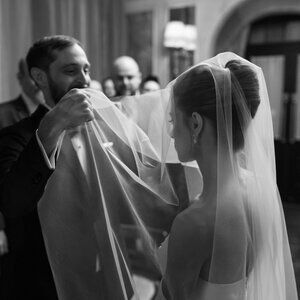 Chosen by Kyha Sheath Veil - 250cm / 98.5" - blusher veil, raw hem